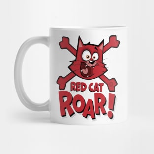 Red Cat Roar Mug